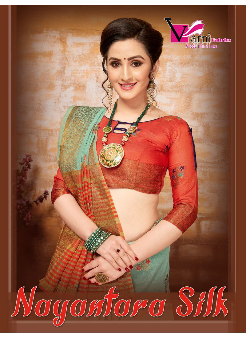 VARNI NAYANTARA SILK NX EXCLUSIVE WEDDING FUNCTION WERA DESIGNER SILK SAREE COLLECTION 